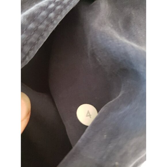 LULULEMON Blissed Out Wrap Jacket Hooded Long Sleeve Womens 4 Navy Blue Tencel - Picture 6 of 7